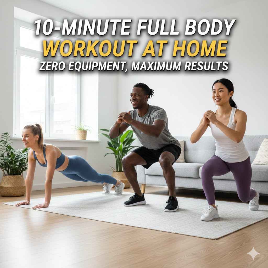 10-Minute Full Body Workout at Home: Zero Equipment, Maximum Results