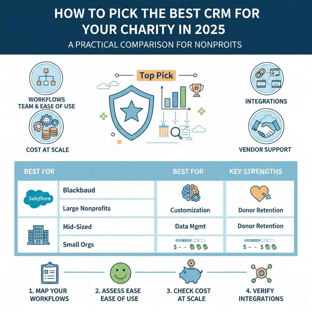 How to Pick the Best CRM for Your Charity in 2025: A Practical Comparison for Nonprofits