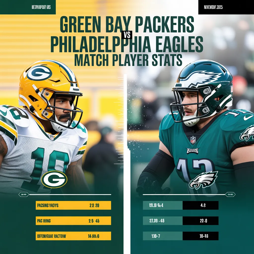 Green Bay Packers VS Philadelphia Eagles Match Player Stats