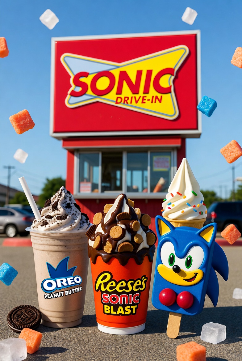 Creamy World of Sonic Ice Cream at Sonic Drive-In